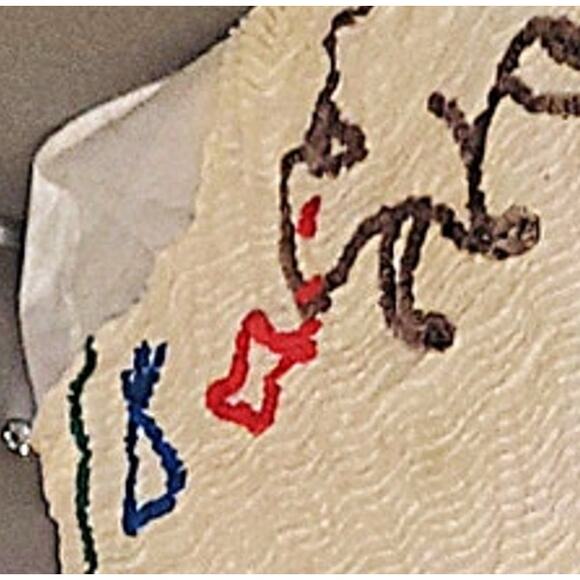 50s Vintage Buffalo Bill Twin Size Chenille Bedspread - Picture 9 of 11